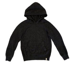 Bixby Nomad Boys Hoodie Sweater‎ 6 7 Gray Knit Zip Up Warm Casual Basic